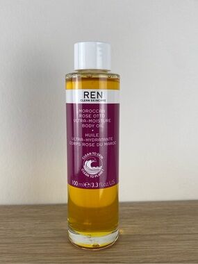 NIB Ren Moroccan Rose Otto Ultra-Moisture Body Oil